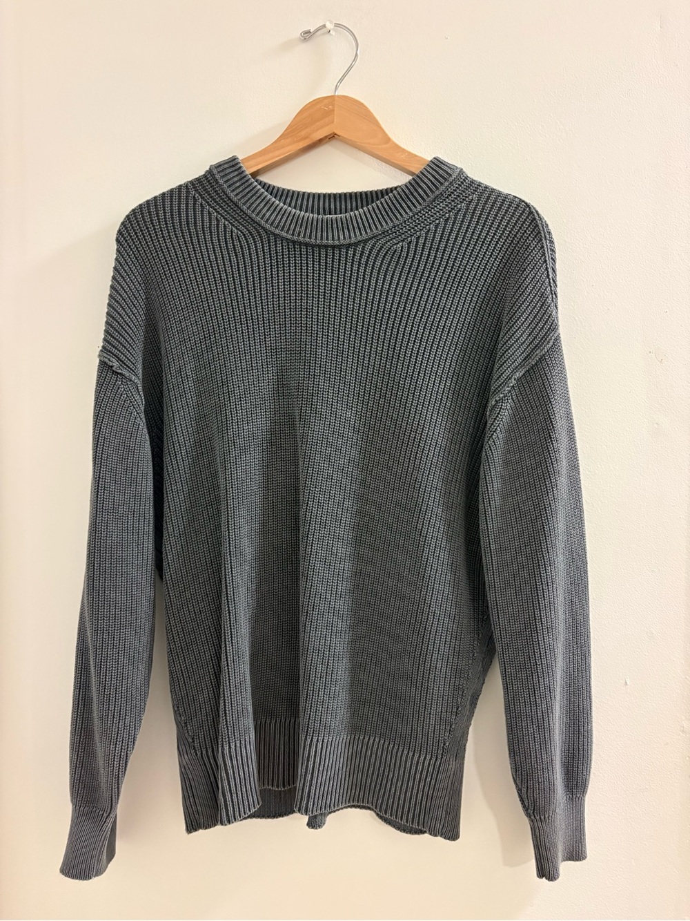 GU waffle sweater